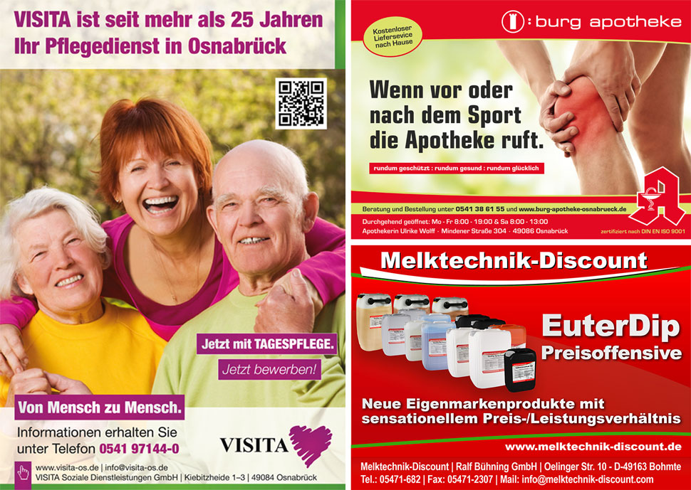 Werbeanzeigen in Zeitungen, Tageszeitungen & Magazinen Werbeanzeigen in Zeitungen, Tageszeitungen & Magazinen